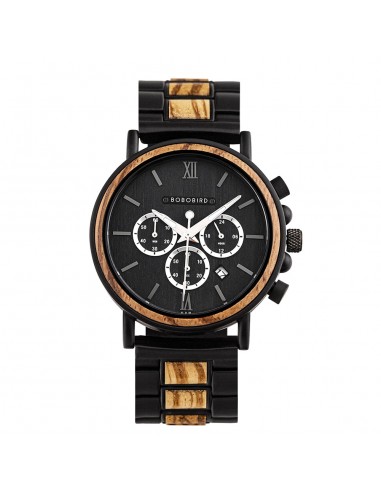 Montre en Bois homme - Fusion Black en ligne