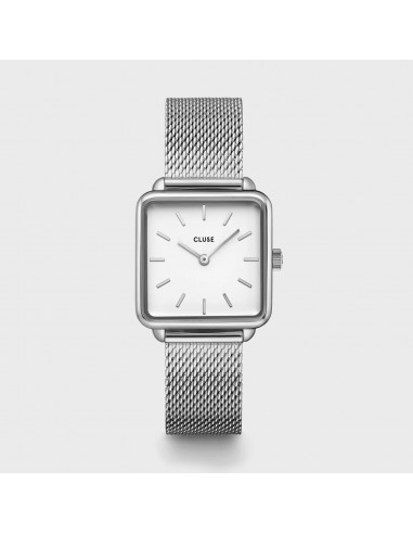 Cluse - Montre La Tétragone Mesh Blanche paiement sécurisé