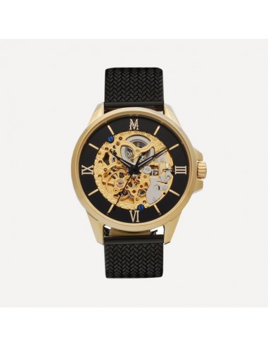 Montignac - Montre Automatique Maille Milanaise Chic Noir & Gold prix