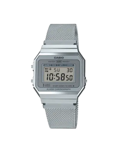 Casio - Montre Maille Led Silver Par le système avancé 