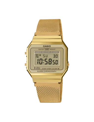 Casio - Montre Maille Led Gold JUSQU'A -70%! 