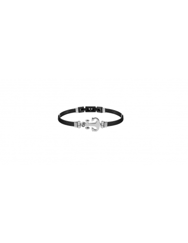 Pixies - Bracelet Homme Ancre Acier Noire des créatures d'habitude