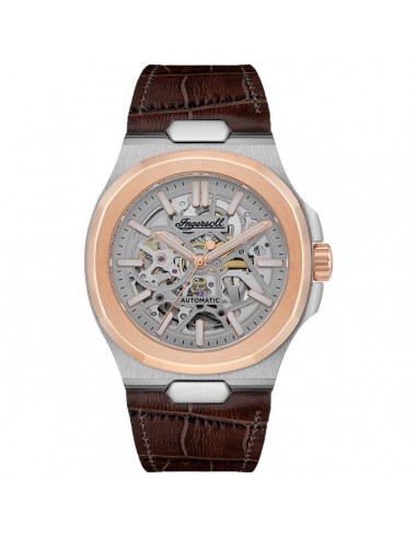 Ingersoll - Montre Homme "The Catalina " Automatique Bracelet Cuir Marron en ligne