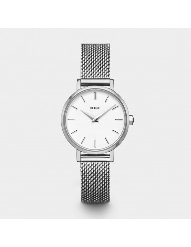 Cluse - Montre Femme Boho Chic Petite Mesh White destockage