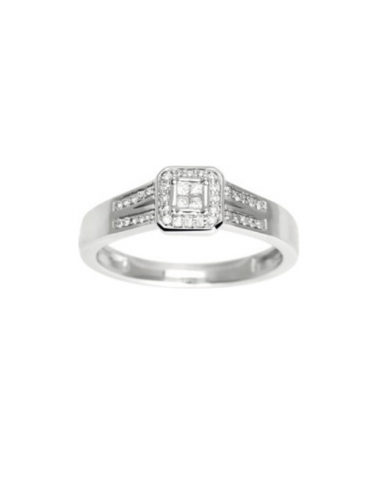 Pixies - Bague Femme Or Blanc Diamant JUSQU'A -70%! 