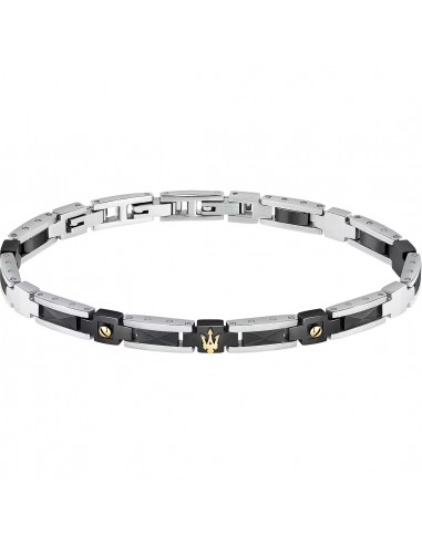 Maserati - Bracelet Ceramic Acier Gris et Noir de la marque