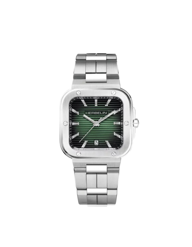 Michel Herbelin - Montre Cap Camarat carrée fond vert 1224B16 solde