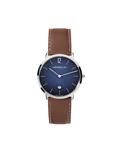 Michel Herbelin - Montre CITY en Cuir Marron 19515AP15GD 50-70% off 