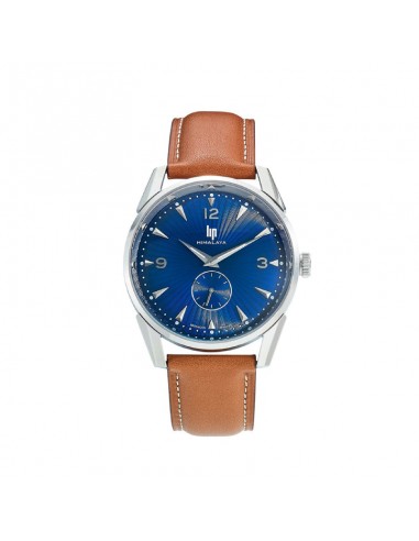 LIP - Montre Homme Himalaya Bleue Cuir Marron destockage