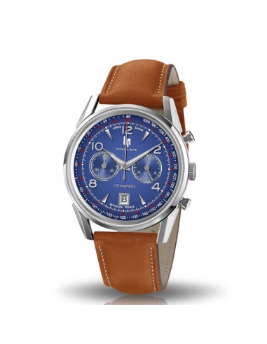 LIP - Montre Homme Himalaya Chronographe Marron Faites des économies