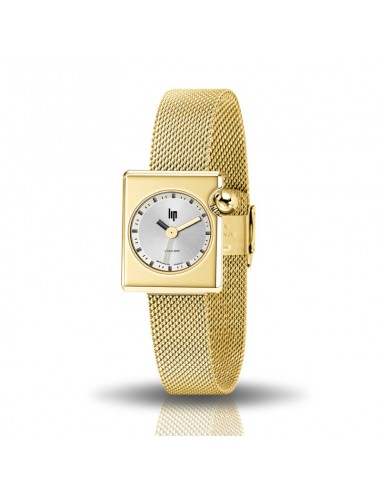 LIP - Montre Femme Mach 2000 Mini Square Dorée livraison et retour toujours gratuits