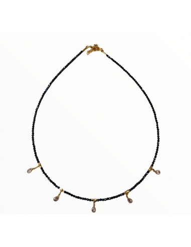 Collier choker spinelle noire - Hanka In ouvre sa boutique