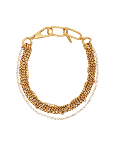 Collier Poitou gold strass - Perrine Taverniti ouvre sa boutique