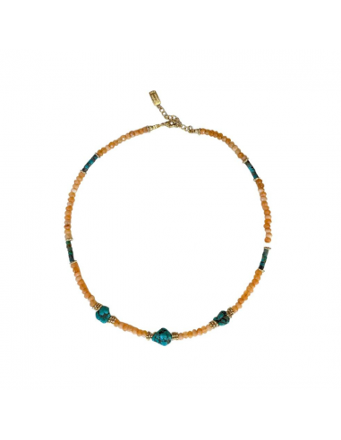 Collier Turquoise Agate - Virginie Berman Fin de série