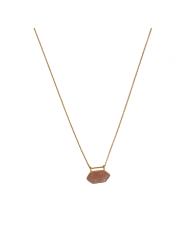 Collier Hexa Quartz Fraise rose - Hanka In Les êtres humains sont 