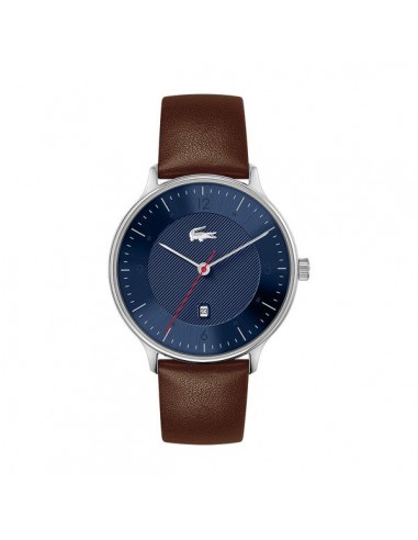 Lacoste - Montre Homme Bracelet Cuir Fond Bleu l'évolution des habitudes 