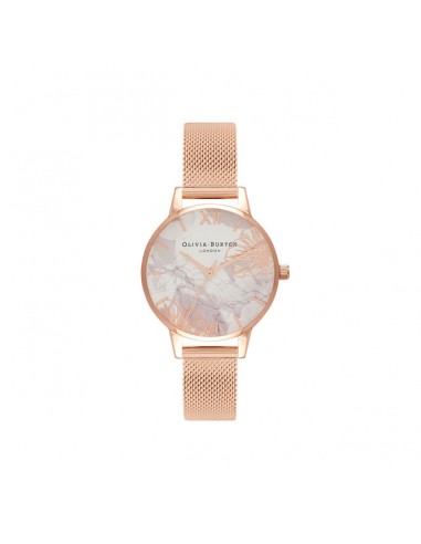 Olivia Burton - Montre Florale Rose Gold Maille Milanaise plus qu'un jeu 