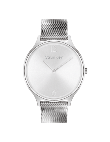 Calvin Klein - Montre Timeless Maille Milanaise Grise Economisez 