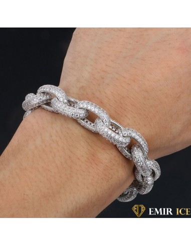 BRACELET EMIR FORÇAT OR BLANC prix pour 