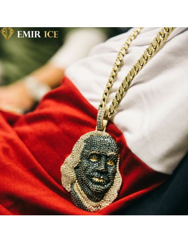 COLLIER PENDENTIF BLUEFACE BENJAMIN FRANKLIN en stock