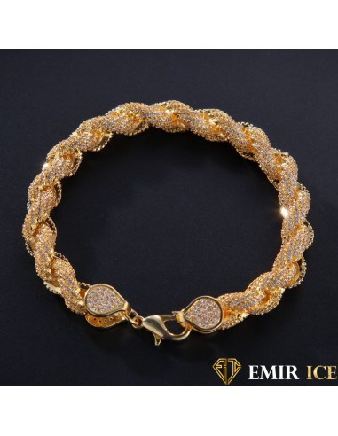 BRACELET EMIR TORSADÉ VVS OR JAUNE en ligne