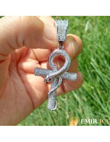 COLLIER PENDENTIF CROIX ÂNKH AVEC SERPENT™ : Symbole de longévité l'évolution des habitudes 