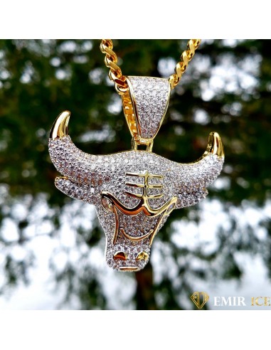 COLLIER PENDENTIF TAUREAU BULL français