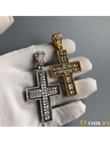 COLLIER PENDENTIF ROTATIF CROIX CHRÉTIENNE votre