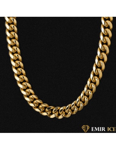 CHAINE CUBAN LINK OR JAUNE - 18MM En savoir plus