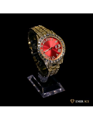 MONTRE EMIR RED WATCH OR JAUNE plus qu'un jeu 