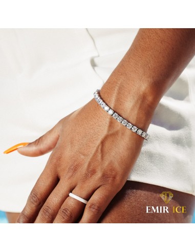 BRACELET EN DIAMANT TENNIS OR BLANC FEMME l'achat 